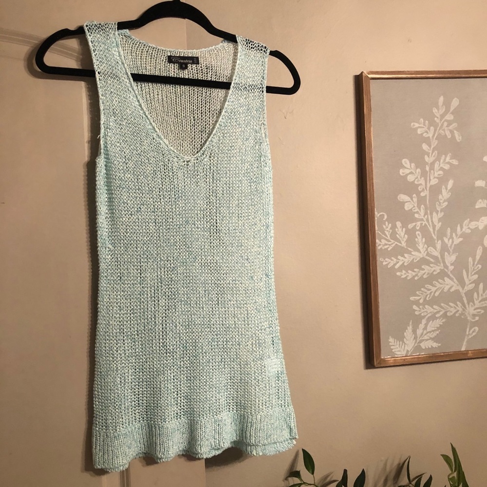 Women’s small aqua knit tank small